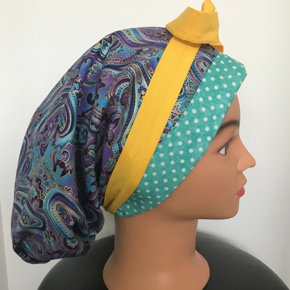 Scrub CAP/HAT *Reversible *Long Ties NWOT - Picture 1 of 15